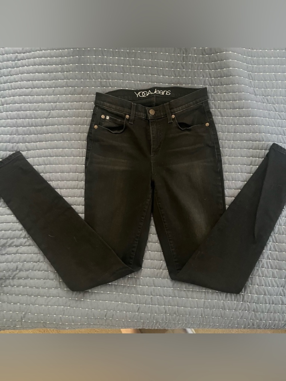 Yoga Jeans stretchy black high-waisted skinny jeans